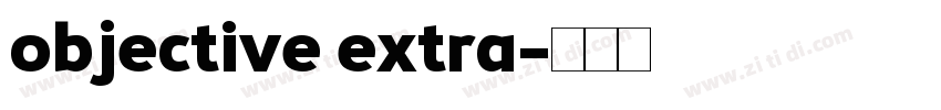 objective extra字体转换